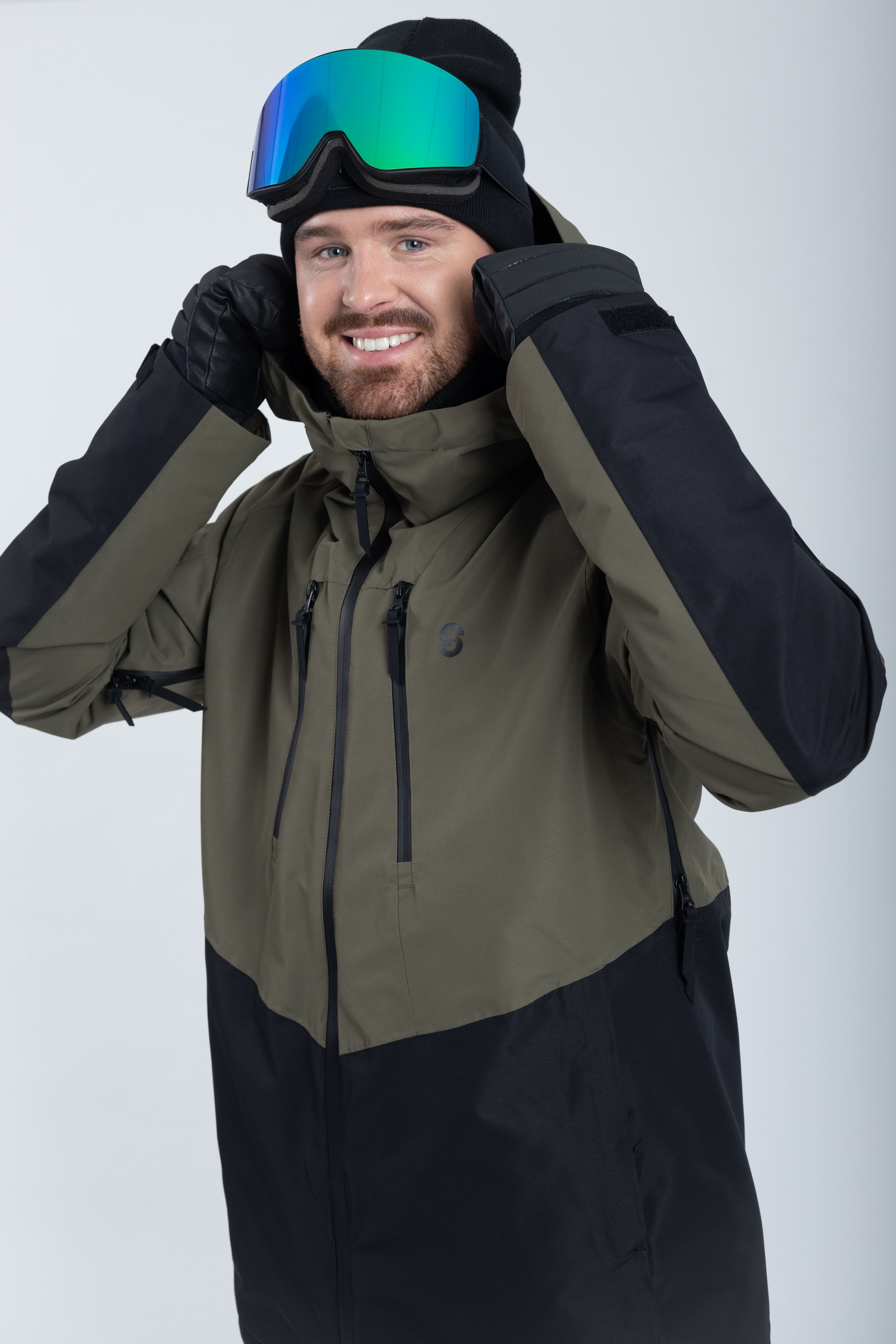 Lynx Skijacke Olive Green - Herren