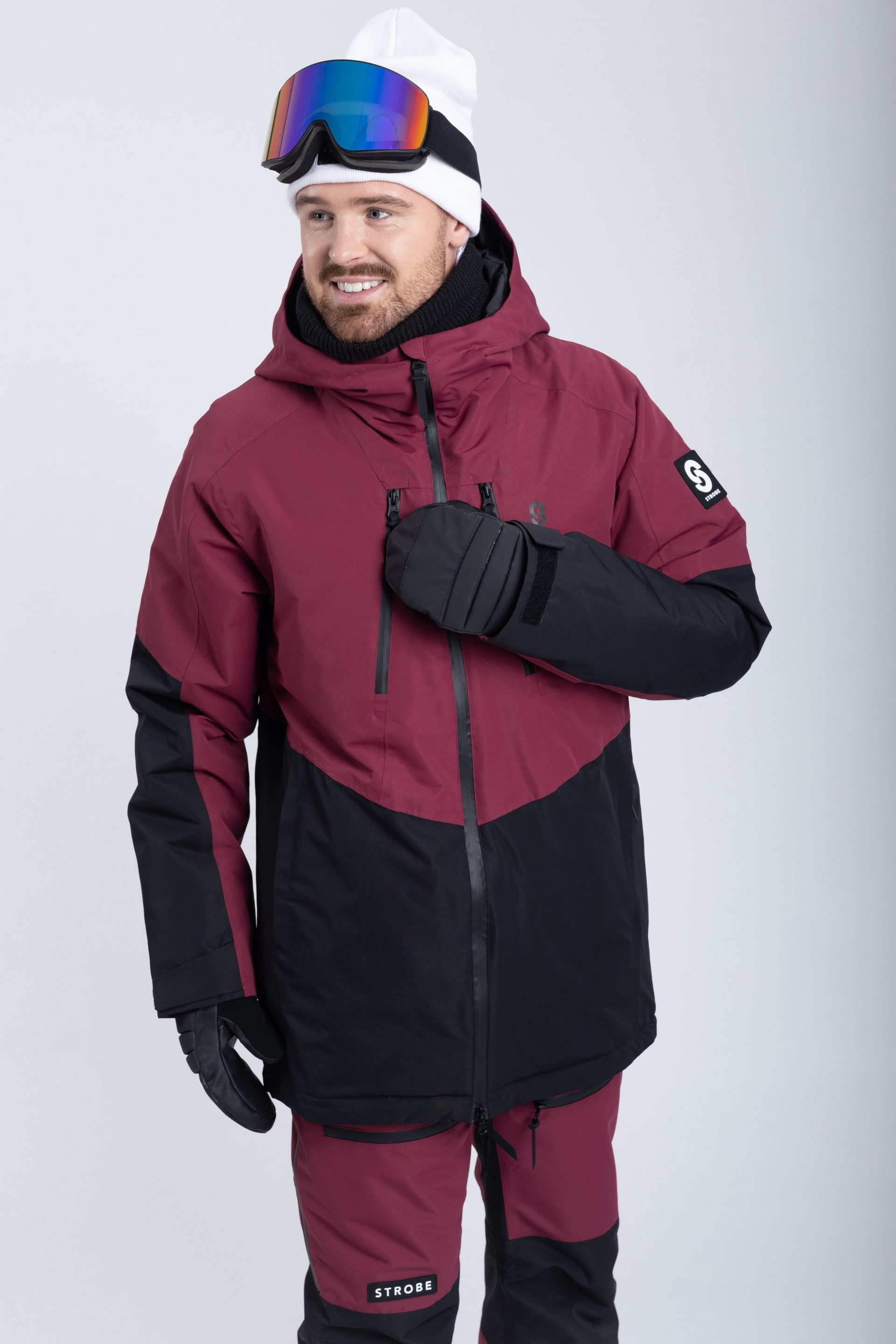 Lynx Skijacke Burgundy - Herren