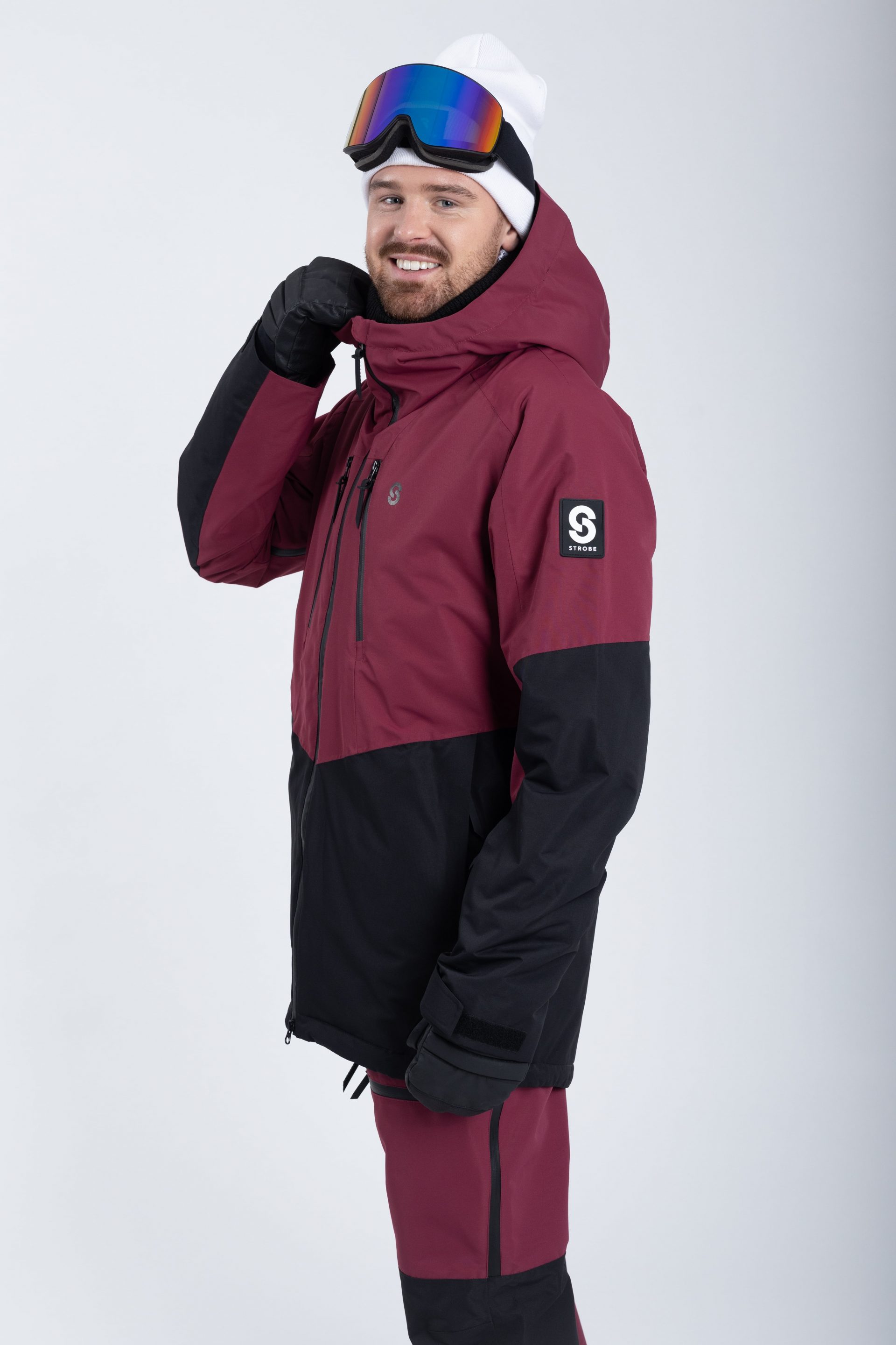 Lynx Skijacke Burgundy - Herren