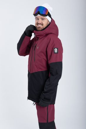 Lynx Skijacke Burgundy - Herren