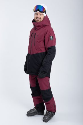 Lynx Skijacke Burgundy - Herren