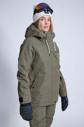 Aura Skijacke Olive Green - Damen
