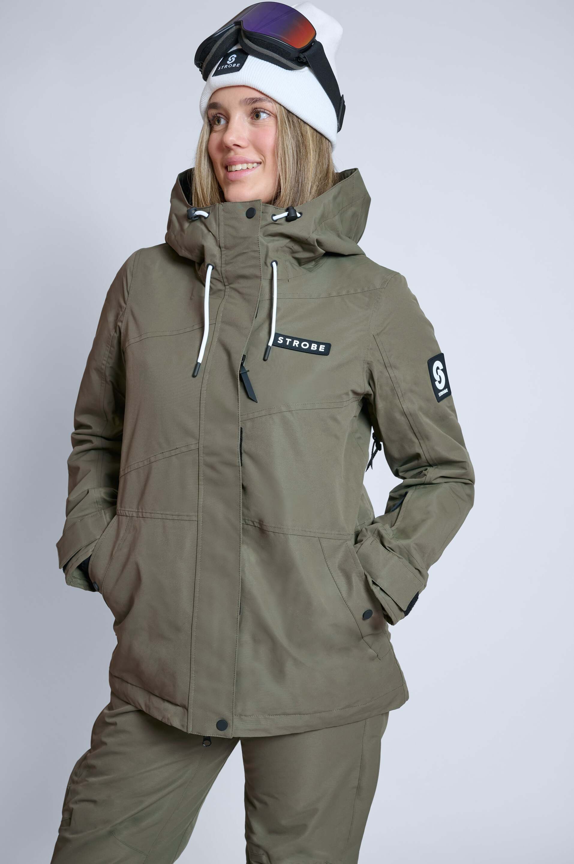 Aura Skijacke Olive Green - Damen