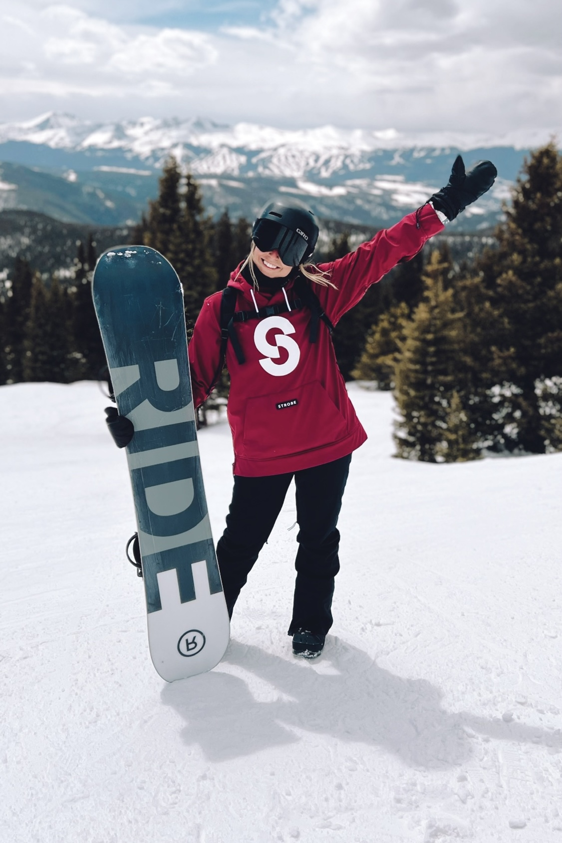 Epic Shred Hoodie Burgundy - Damen
