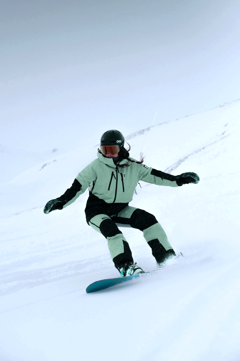 Lynx Skijacke Dusty Green - Damen