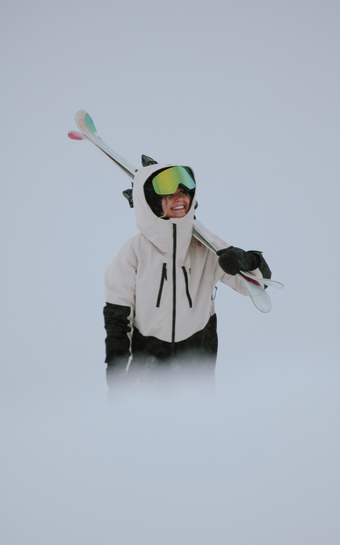 Lynx Skijacke Lt Beige - Damen