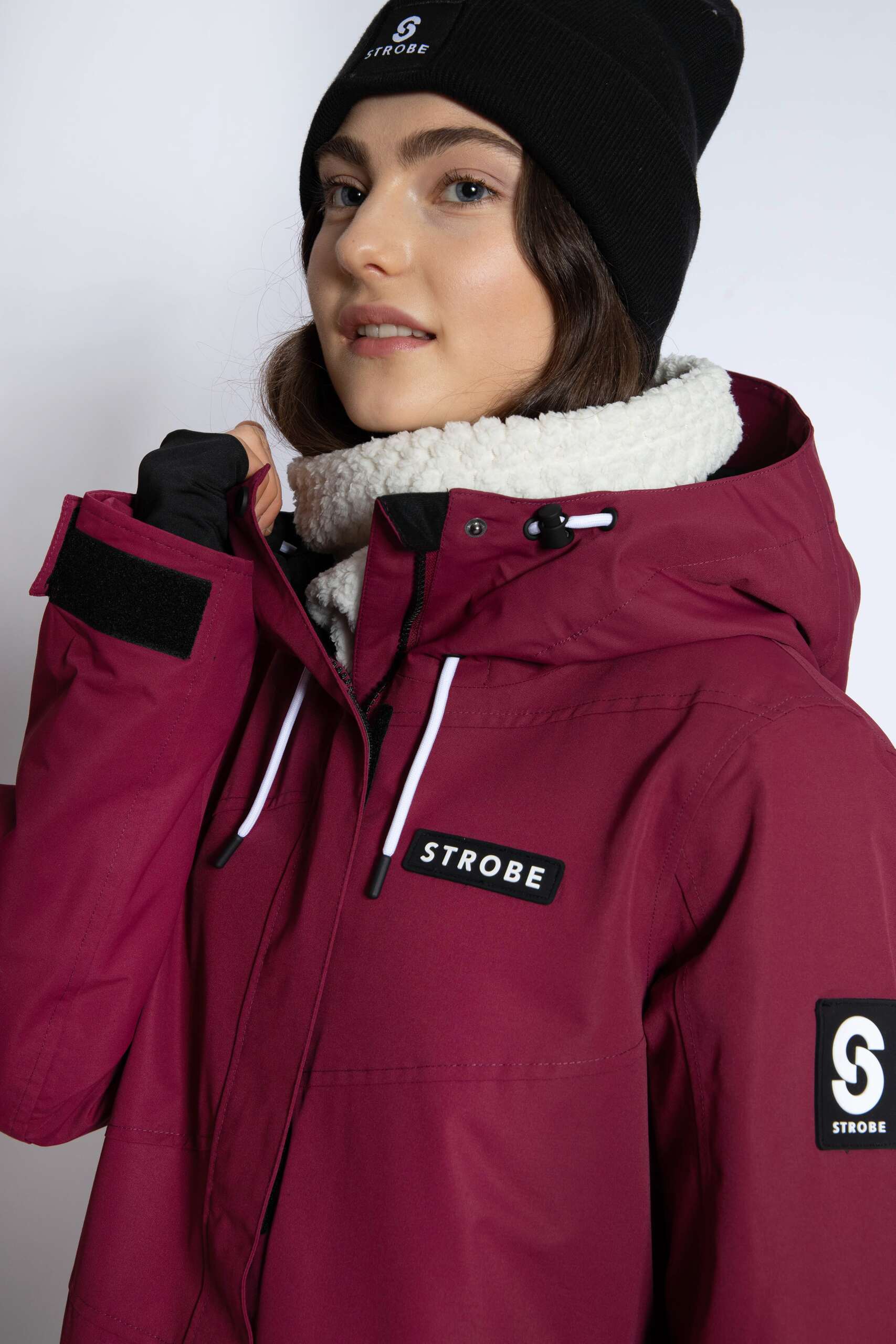Aura Skijacke Burgundy - Damen