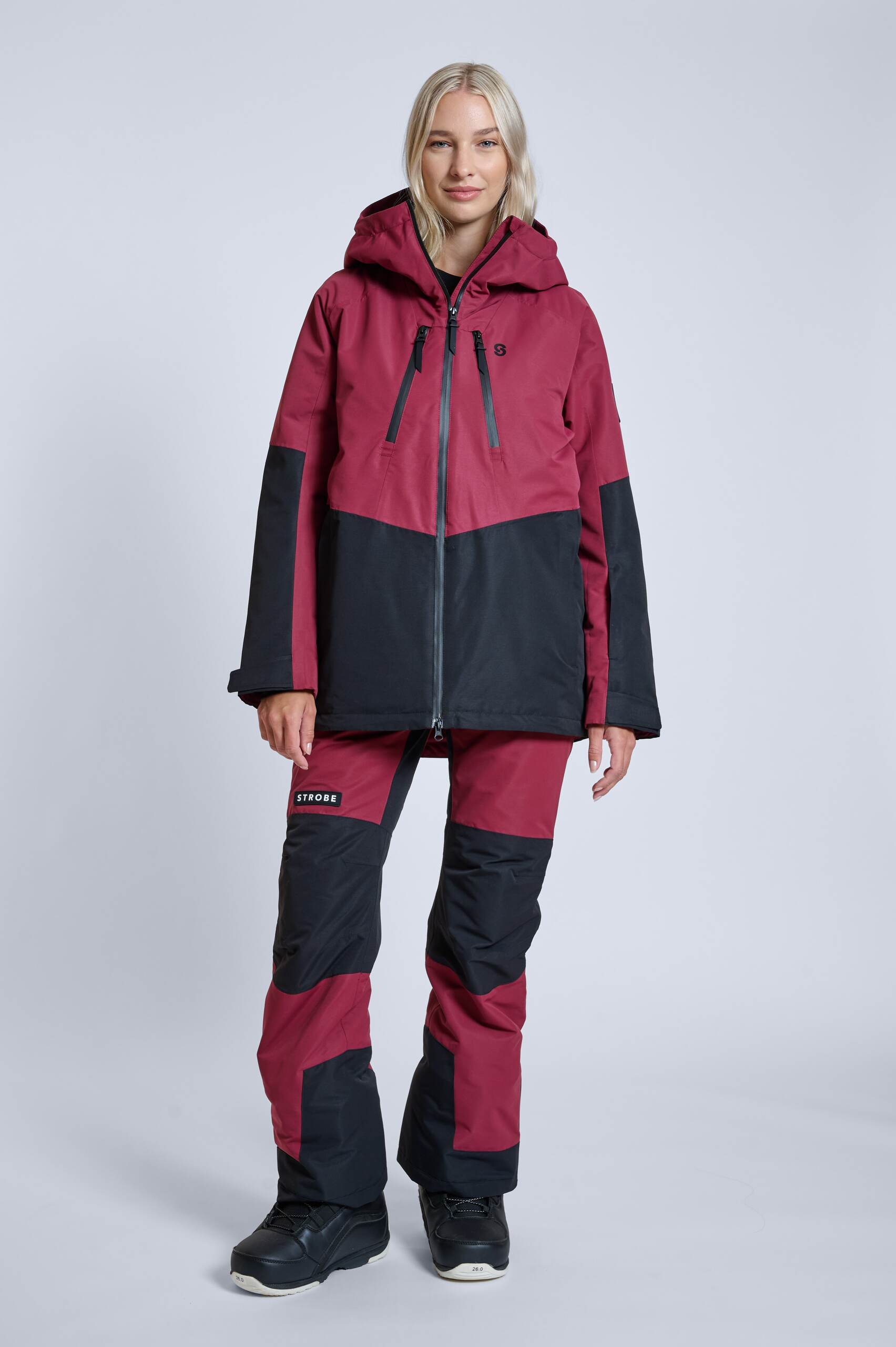 Lynx Skijacke Burgundy - Damen