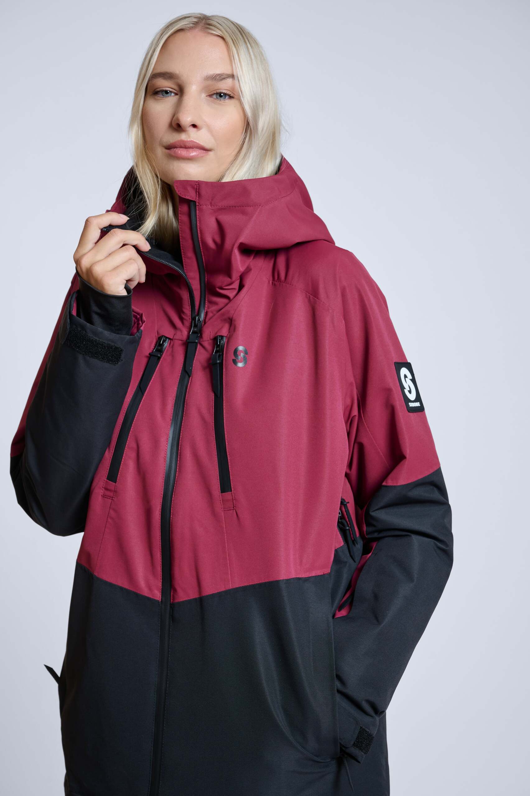 Lynx Skijacke Burgundy - Damen